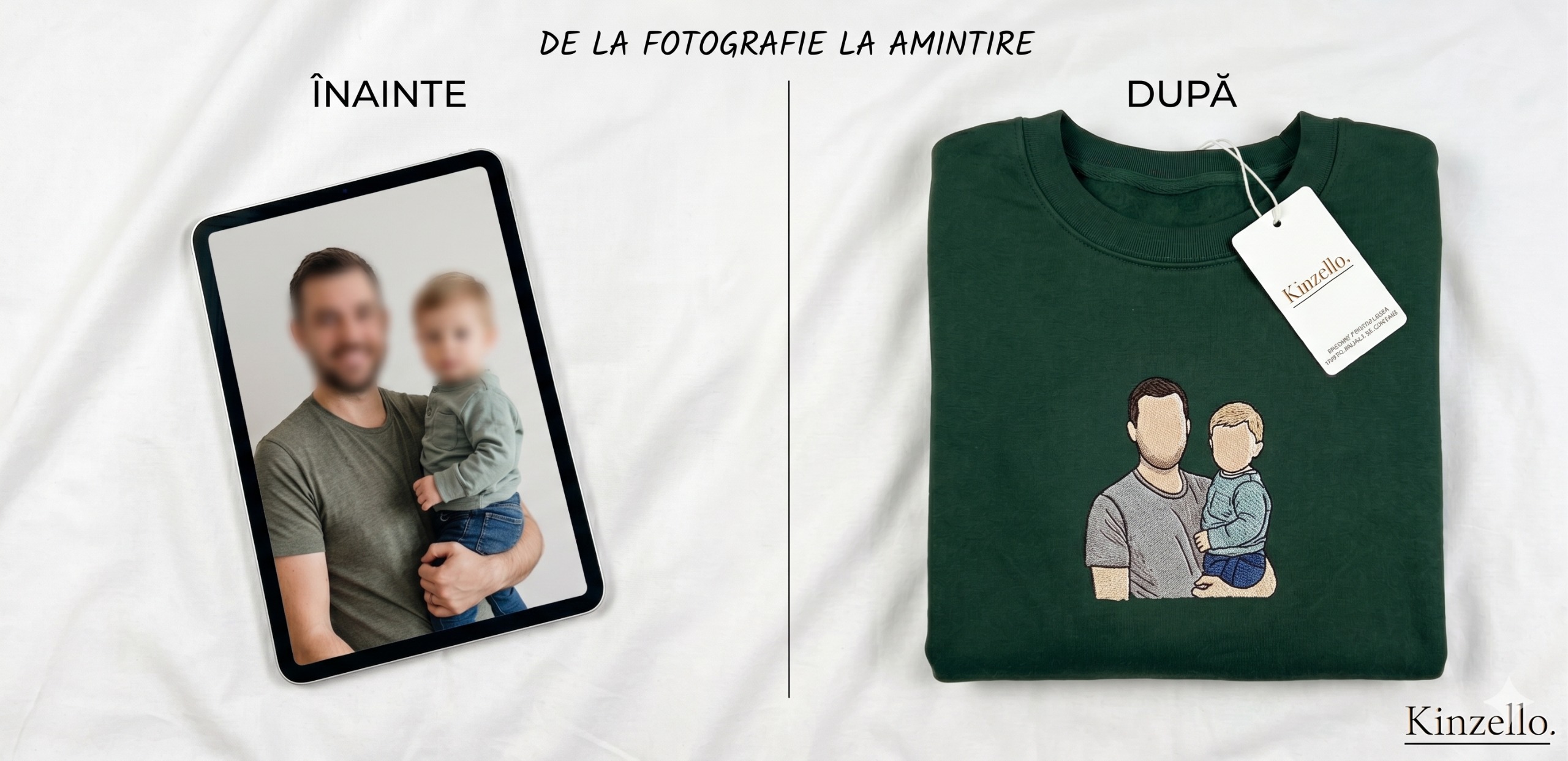 Cadoul care emoționează — broderie personalizată după fotografie