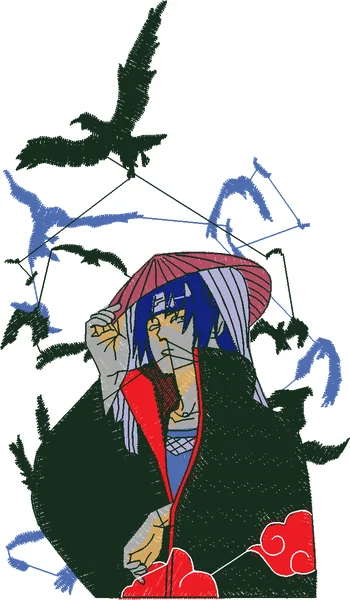 Broderie Itachi uchiha 000