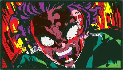 Broderie AngryTanjiro