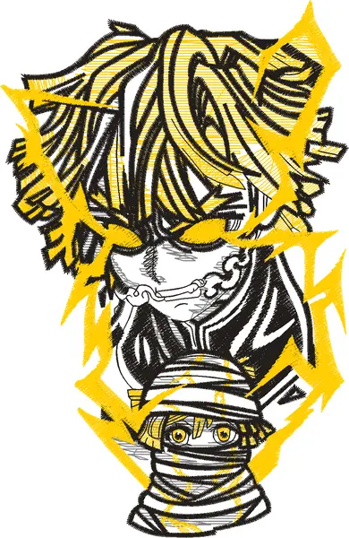 Broderie Zenitsu v2 3.8x6in