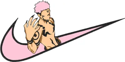 Broderie Jujutsu kaisen Ryomen Sukuna Nike 3