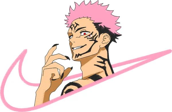 Broderie Jujutsu kaisen Ryomen Sukuna Nike