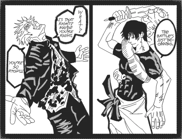Broderie gojo x toji manga