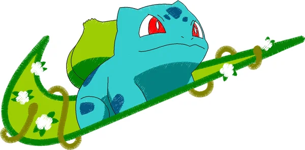 Broderie Nike x Bulbasaur