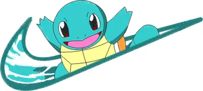 Broderie Nike x Squirtle