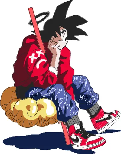 Broderie (AED 448) GOKU SAIYAN (5.8 IN)
