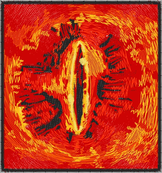 Broderie eye sauron