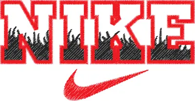 Broderie Nike Blue