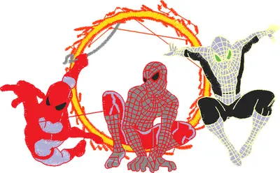Broderie SPIDER TRIO
