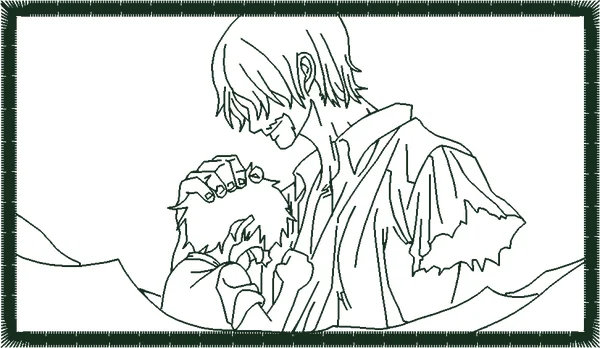 Broderie Shanks_Luffy