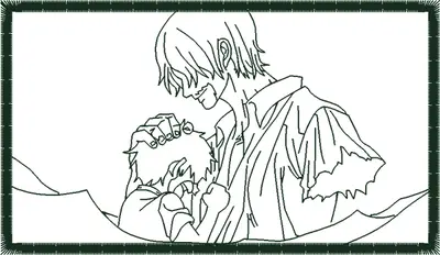 Broderie Shanks_Luffy