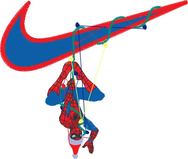 Broderie Spiderman Xmas