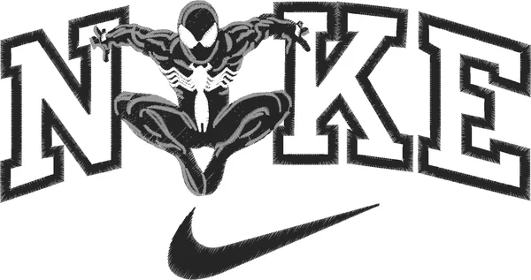 Broderie spider nike bl
