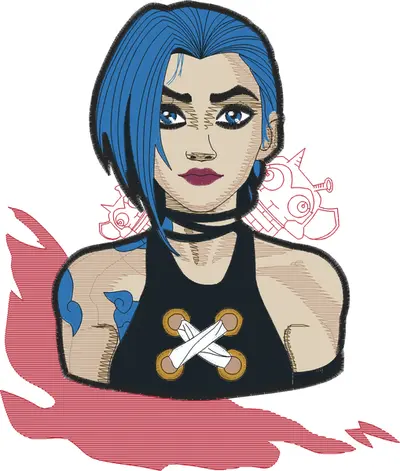 Broderie (AED 40) JINX ARCANE