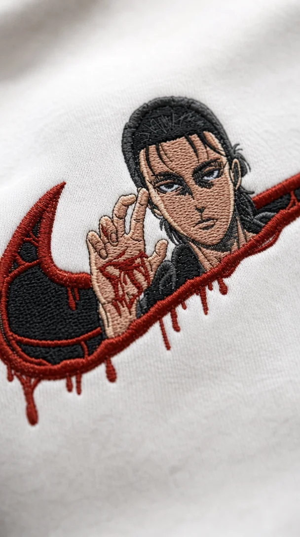 Tricou Barbati Eren Yeager Swoosh Sângeros