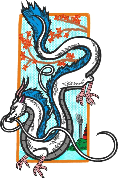 Broderie HAKU FONDO BLANCO