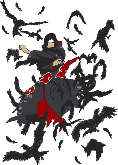 Broderie Itachi-with-bird-kb8vlr