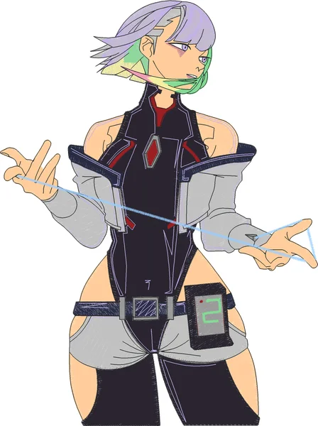 Broderie Lucy Cyberpunk Edgerunners