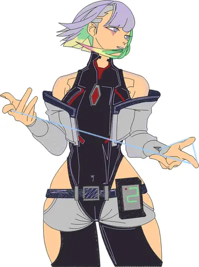 Broderie Lucy Cyberpunk Edgerunners