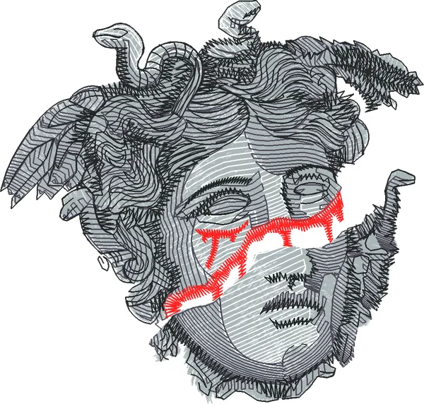Broderie Medusa Made by Kenblkwrk