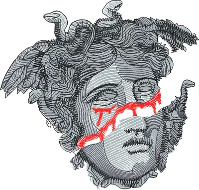Broderie Medusa Made by Kenblkwrk