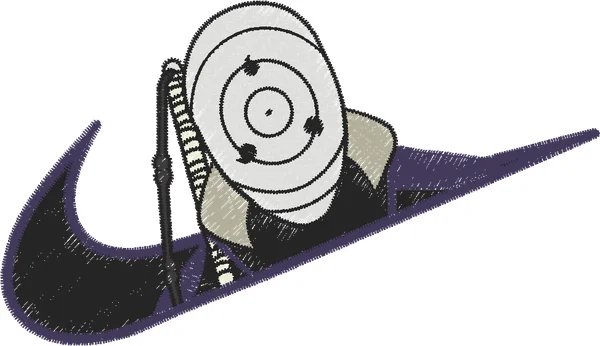 Broderie Naruto Obito Nike3