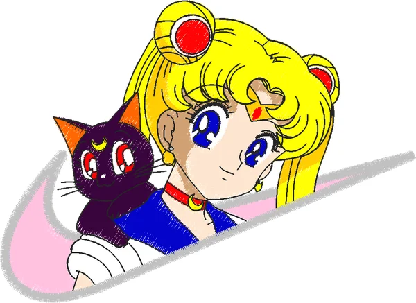 Broderie Nike x Sailor Moon