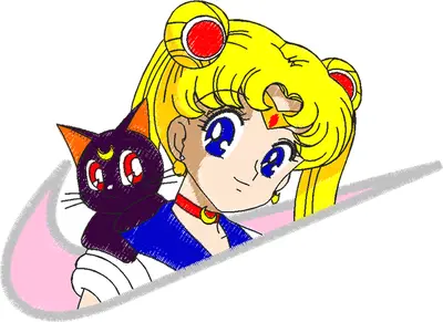 Broderie Nike x Sailor Moon