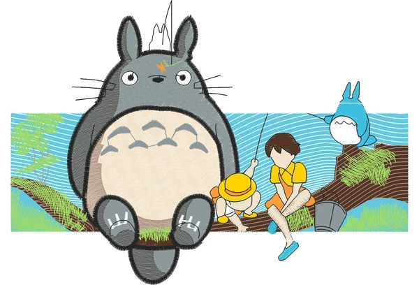 Broderie Totoro