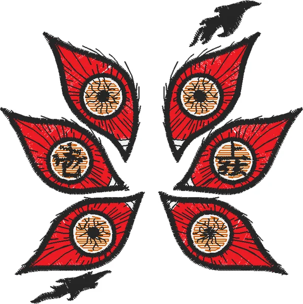 Broderie Zoro Eyes with Katana