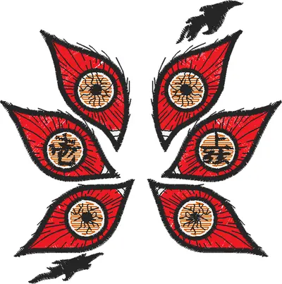 Broderie Zoro Eyes with Katana