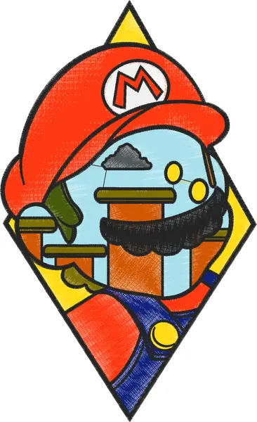 Broderie mario