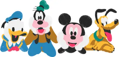Broderie mickey n friends