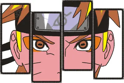 Broderie naruto parts