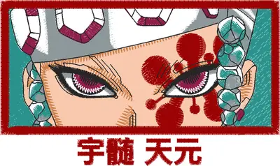 Broderie uzui eyes