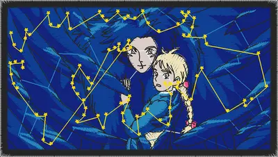 Broderie castillo ambulante ghibli