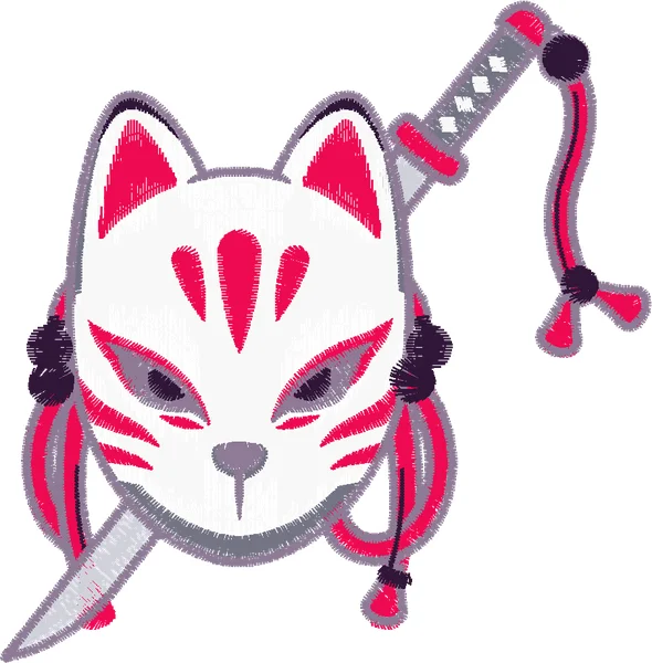 Broderie FOX MASK