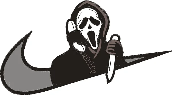 Broderie Ghost face x Nike