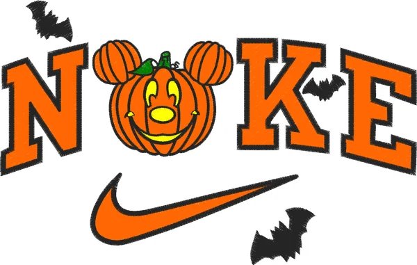 Broderie Nike x Mickey x pumpkin