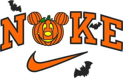 Broderie Nike x Mickey x pumpkin