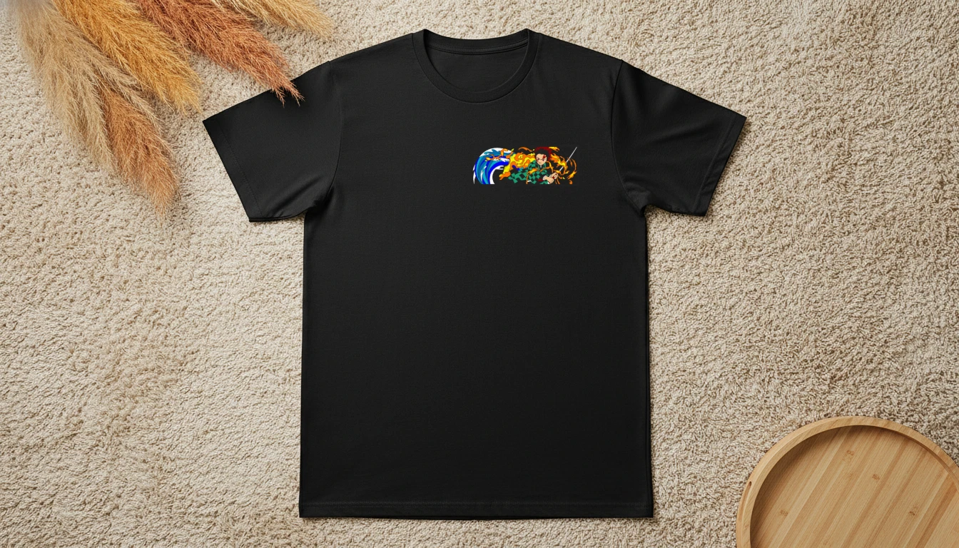 Tricou Bărbați Demon Slayer Tanjiro