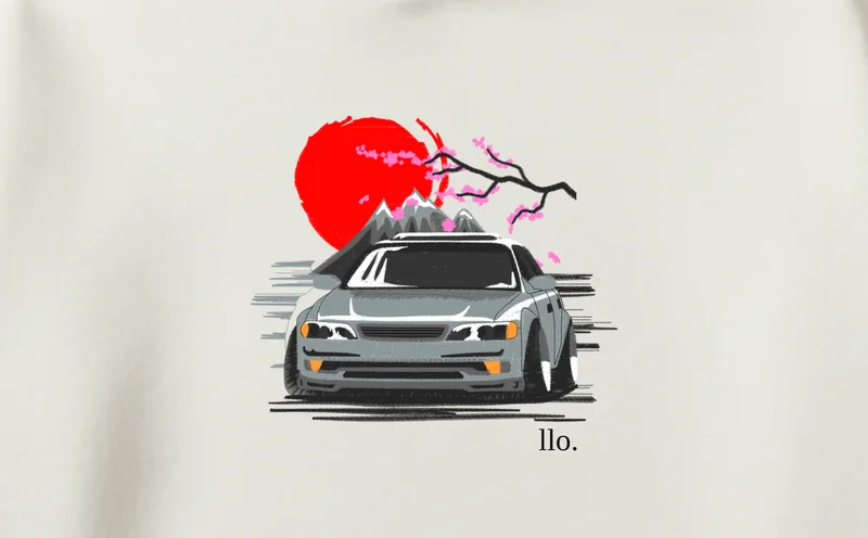 Hanorac Mașină JDM Sakura