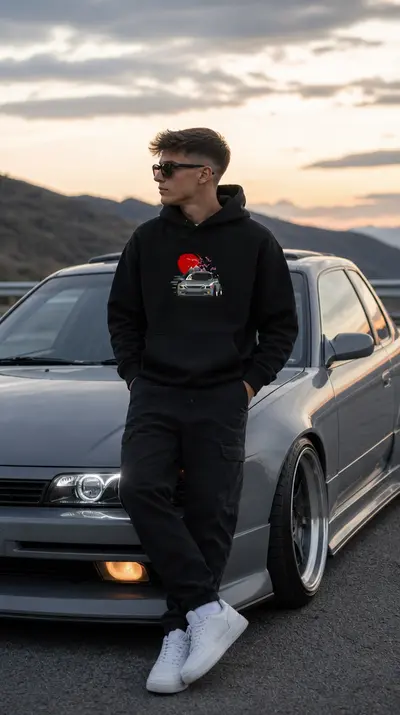 Hanorac Mașină JDM Sakura - 3