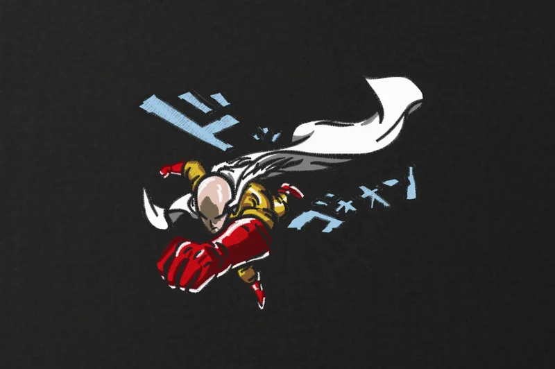 Tricou Barbati One-Punch Man Saitama Punch