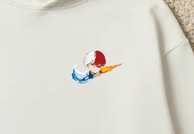 Hanorac Bărbati Todoroki Gheață și Foc - 2