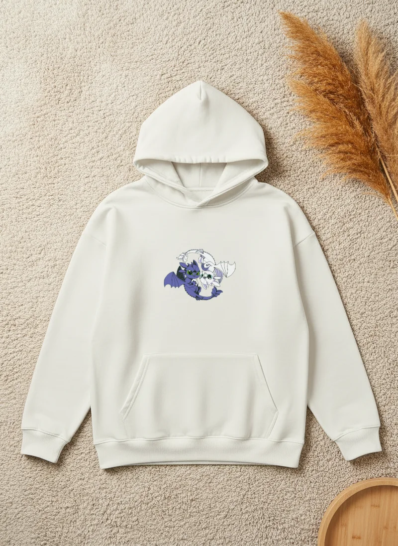 Hanorac Barbati Dragonii Noptii Yin-Yang