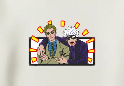 Hanorac Jujutsu Kaisen Gojo & Nanami - 2
