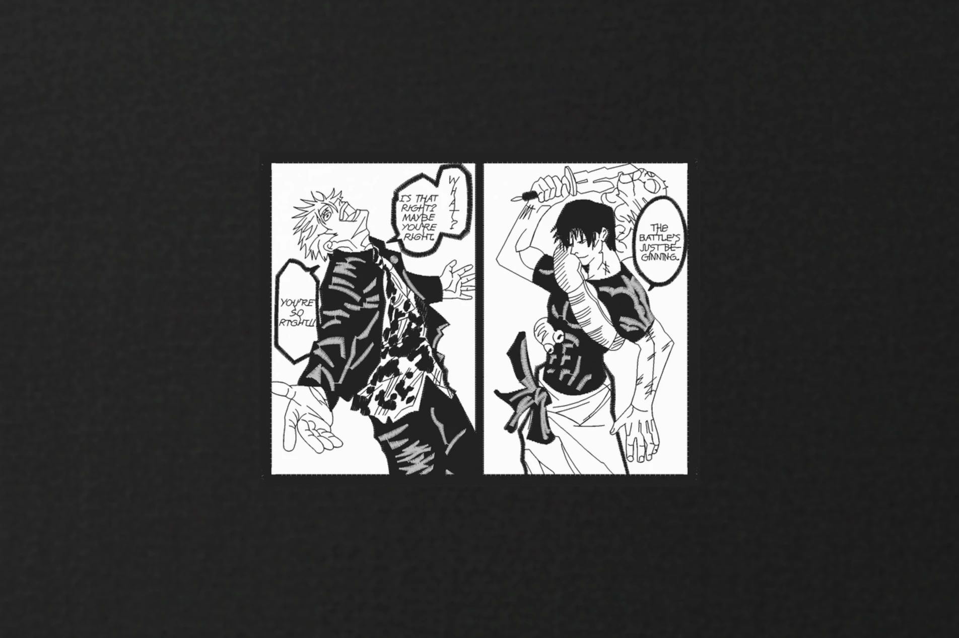 Tricou Bărbați Gojo x Toji Manga