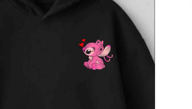 Hanorace Cuplu Stitch și Lilo