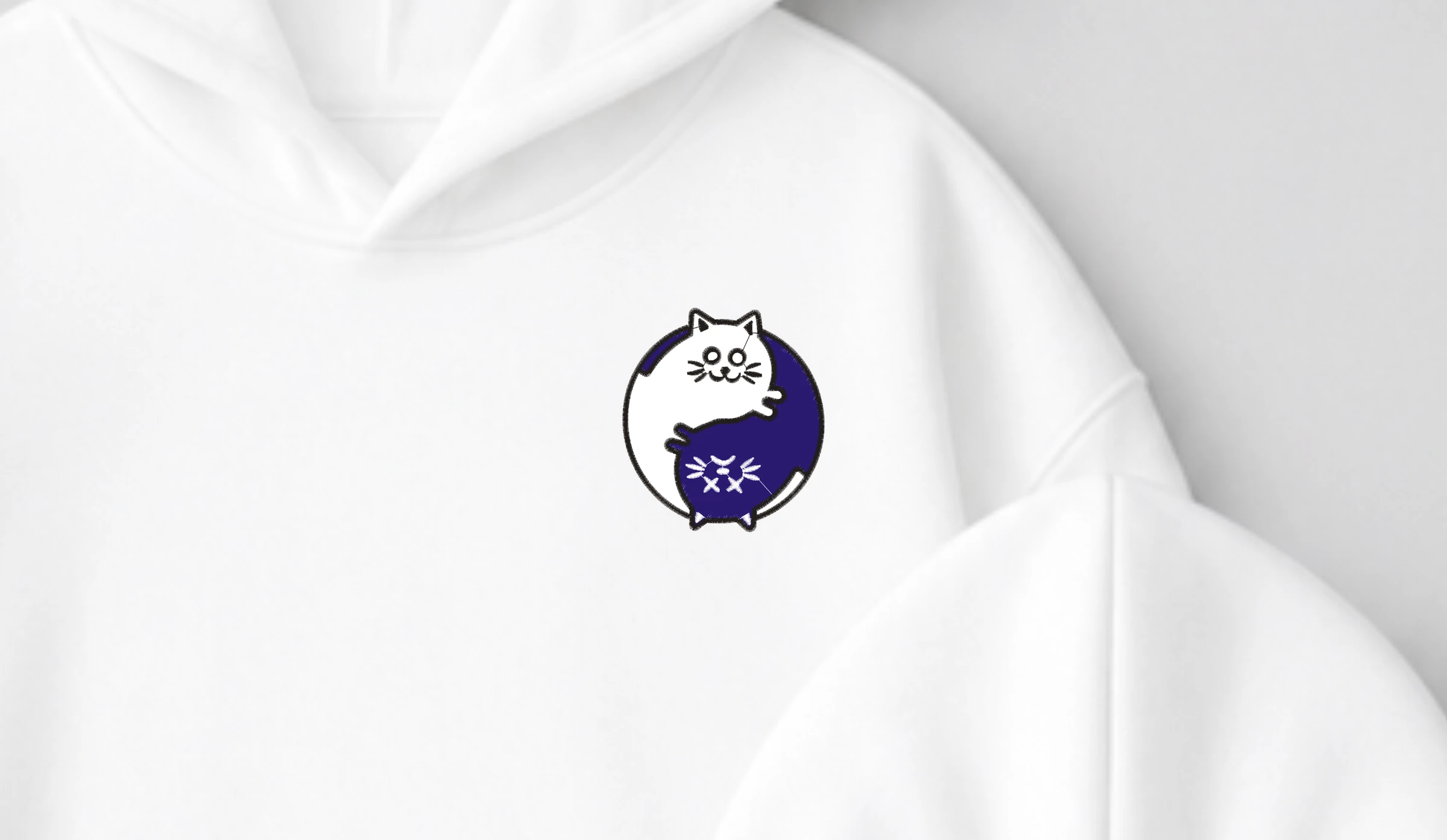 Hanorac Cuplu Yin Yang Pisici
